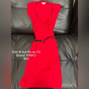 Red Dress, XS , brand: Pinko